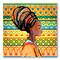 Designart - African American Woman with Turban III - Modern Canvas Wall Art Print